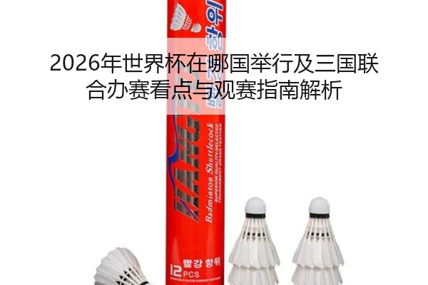 2026年世界杯在哪国举行及三国联合办赛看点与观赛指南解析